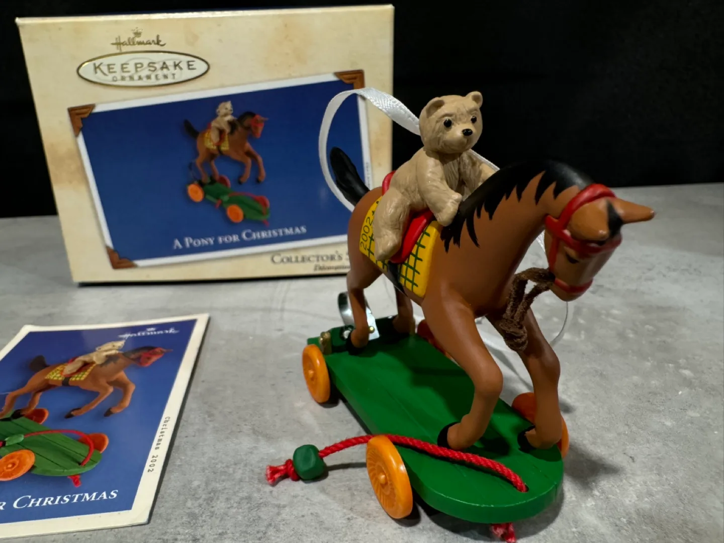 Hallmark Keepsake Ornament - A Pony For Christmas - 2002 thumbnail