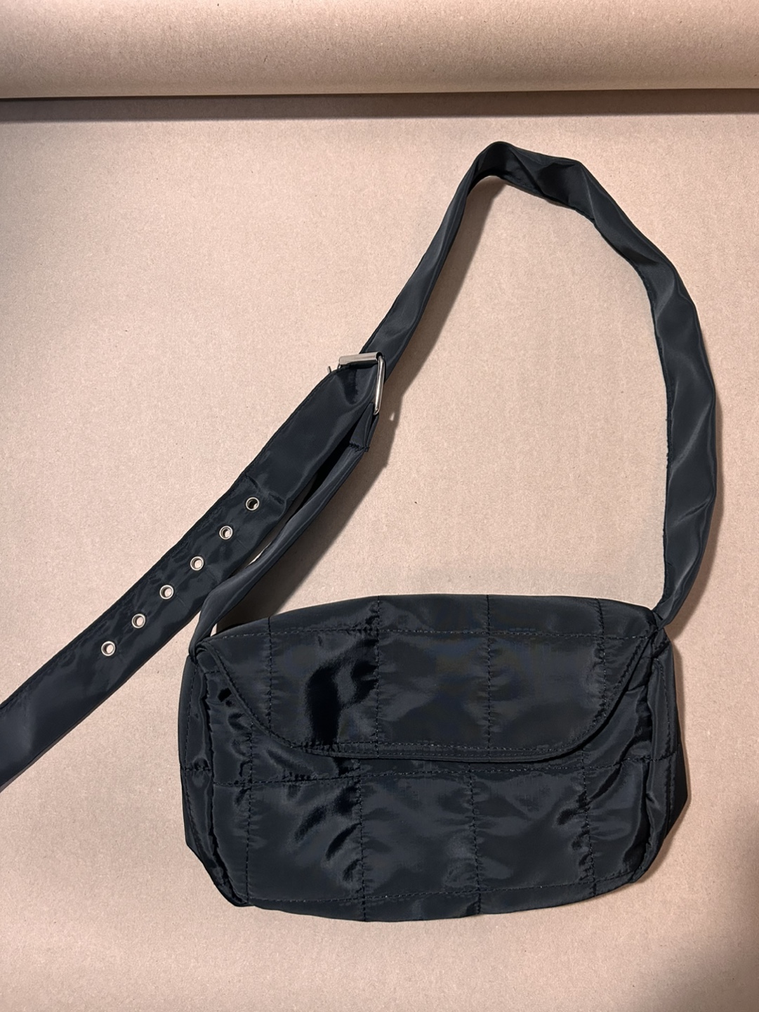 Black Quilted cross Bag