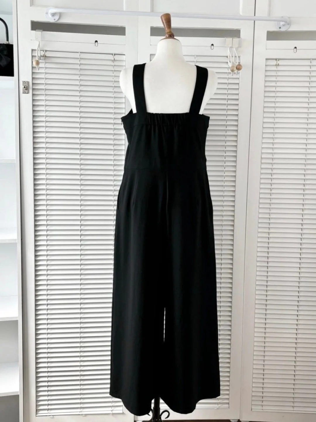 Black Jumpsuit with Pockets and Side Zipper image indicator(4)