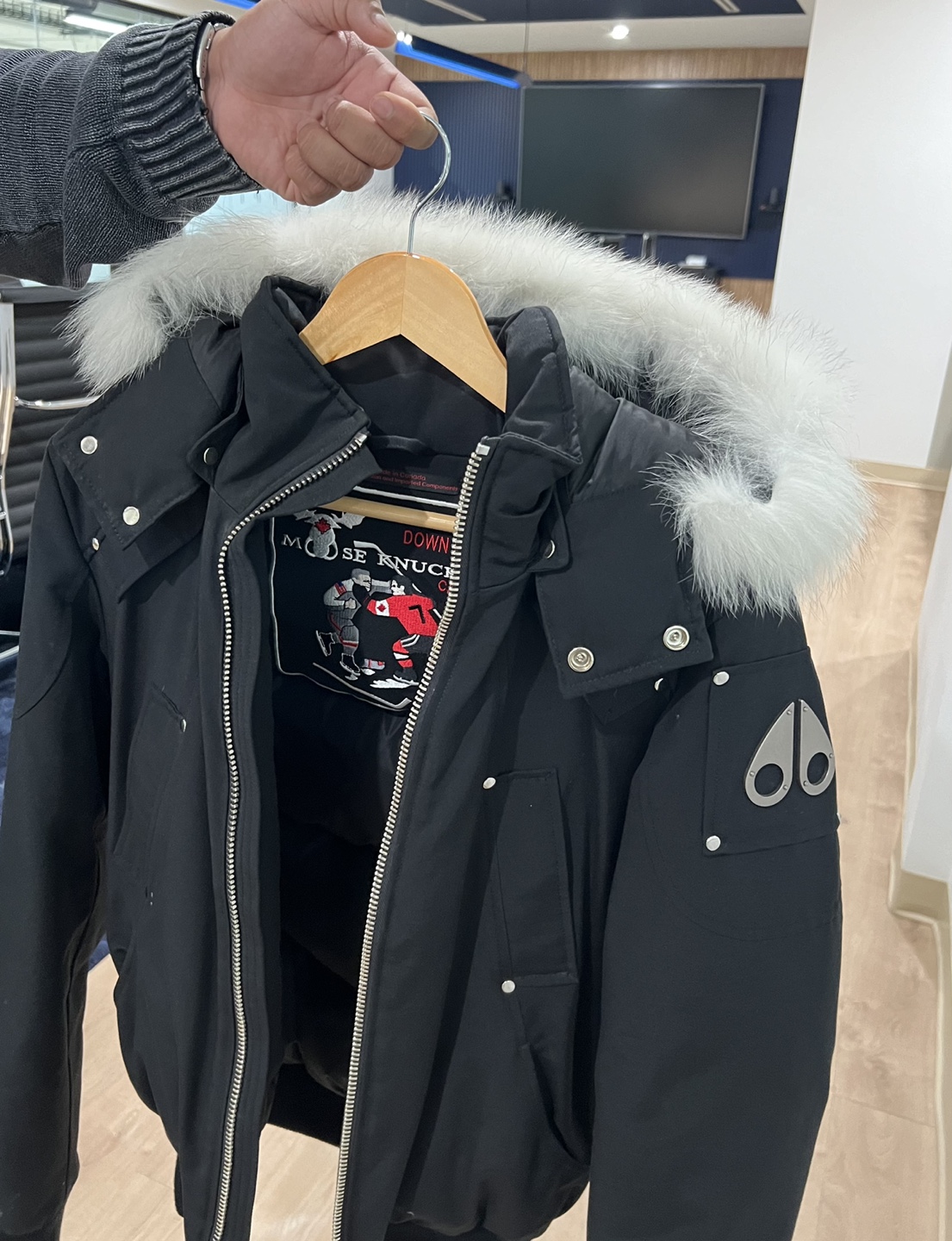 Discontinued Moose Knuckles Bomber Jacket