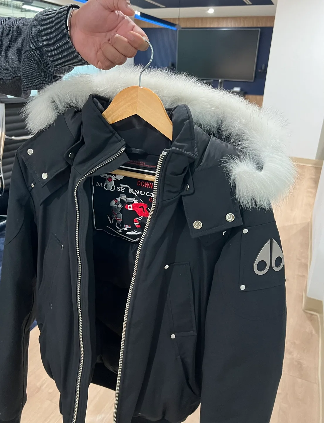 Discontinued Moose Knuckles Bomber Jacket