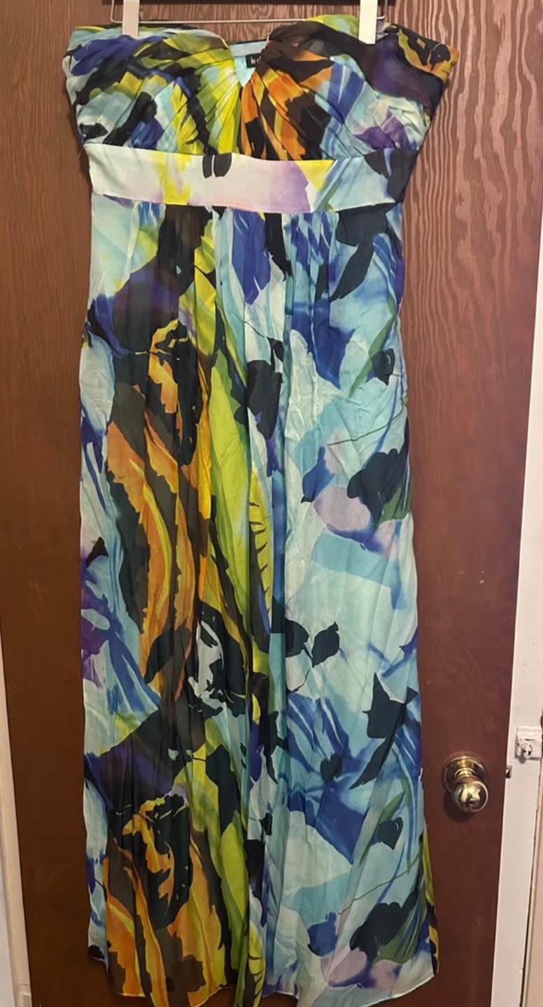 Strapless Floral Maxi Dress - photo 2