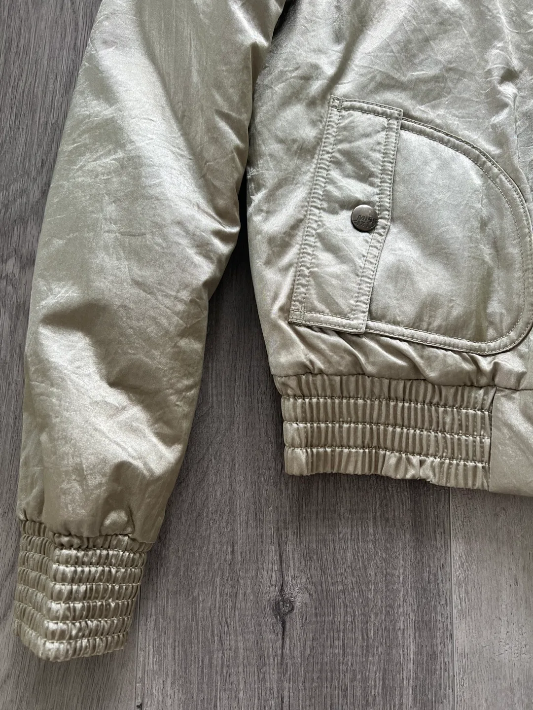 Miss Sixty Junior Gold Faux Fur Bomber Jacket image indicator(4)