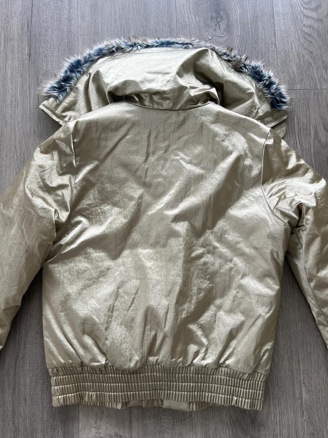 Miss Sixty Junior Gold Faux Fur Bomber Jacket image indicator(10)