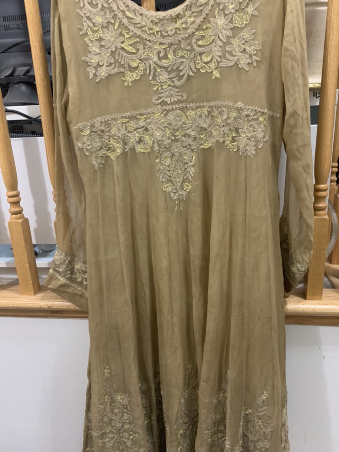 Embroidered Long Dress - photo 4