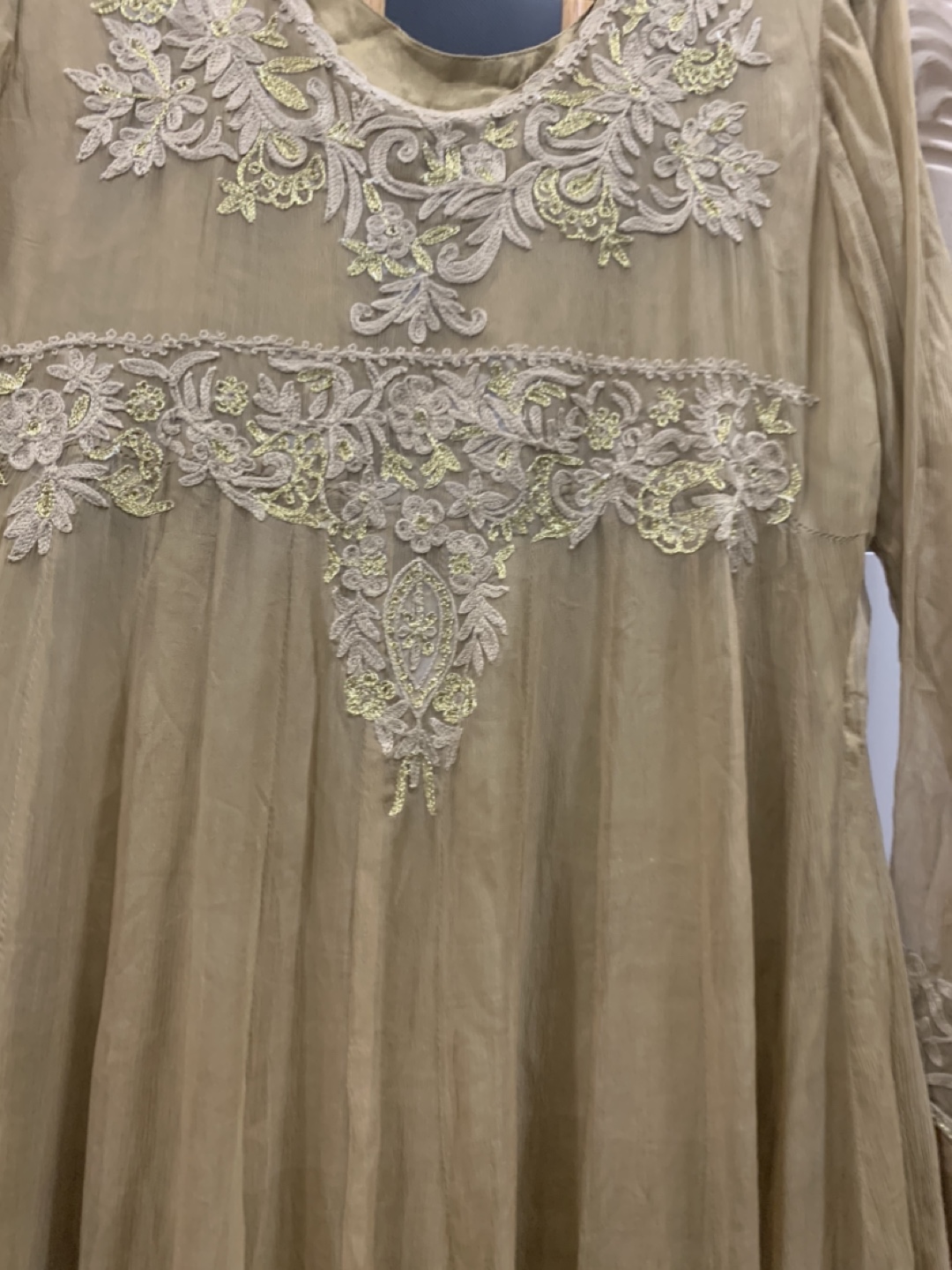Embroidered Long Dress - photo 3