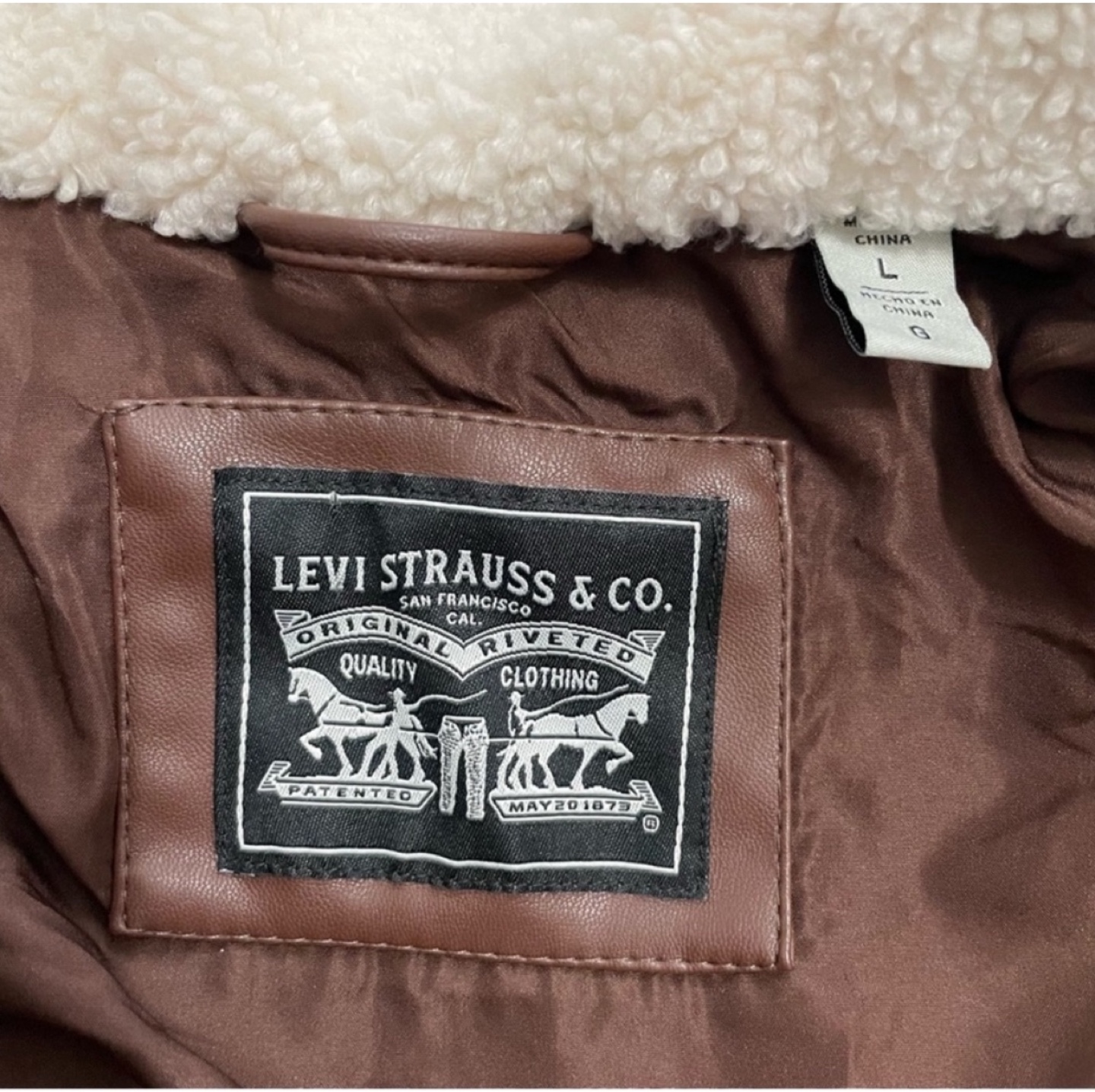 Levi's Faux Leather Puffer Jacket - photo 3