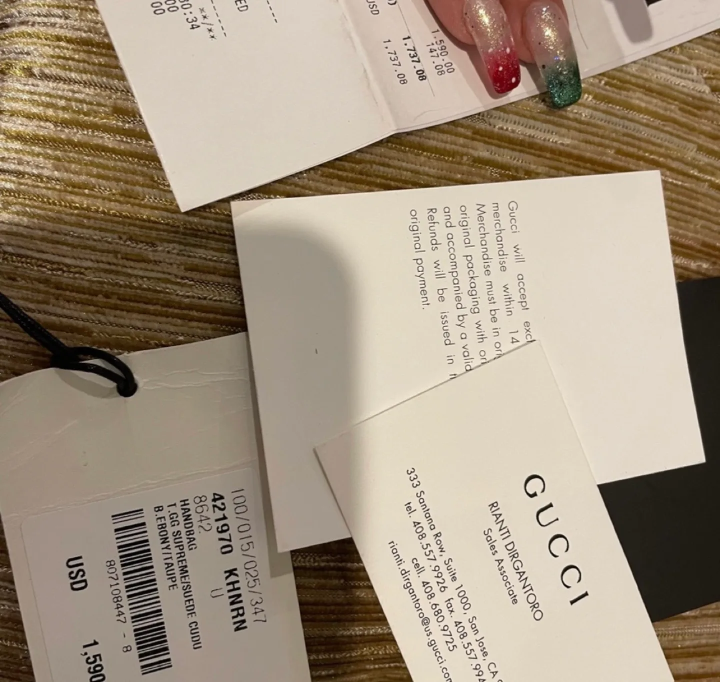 Authentic Gucci Dionysus GG Supreme Mini Bag image indicator(5)