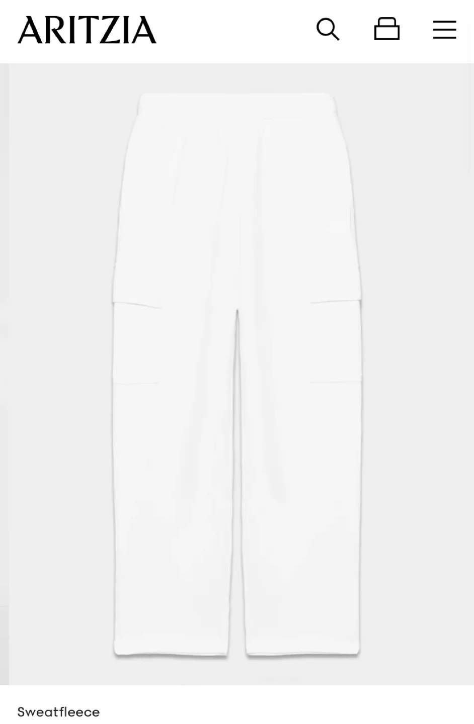 TNA White Sweatpants (Aritzia) image indicator(2)