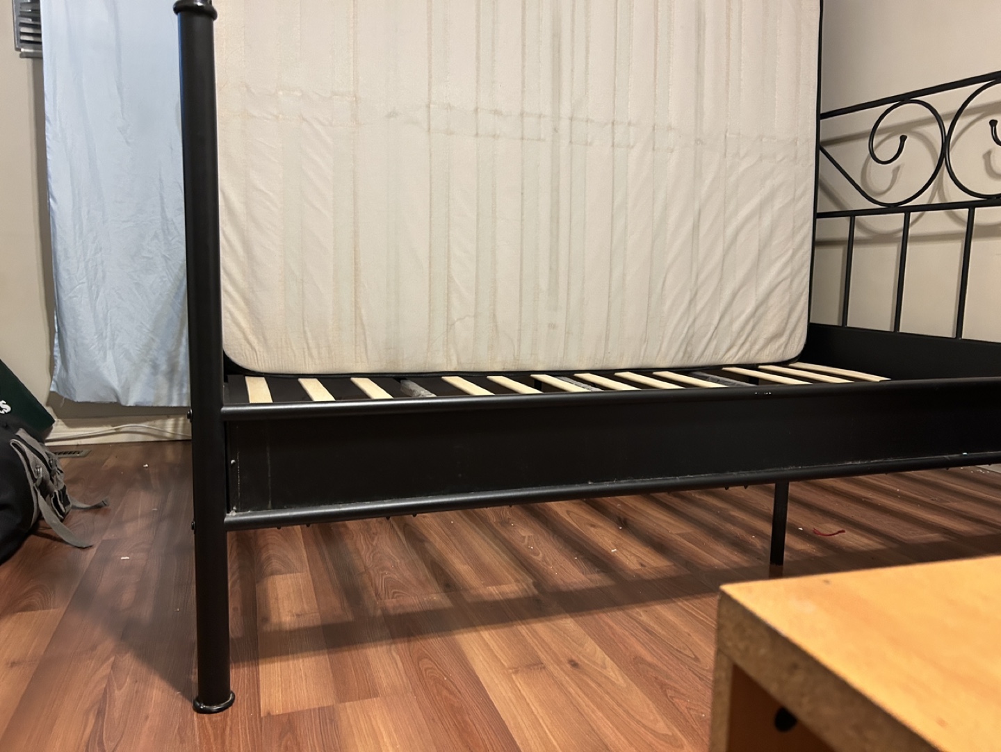 Black Metal Queen Bed Frame - photo 5