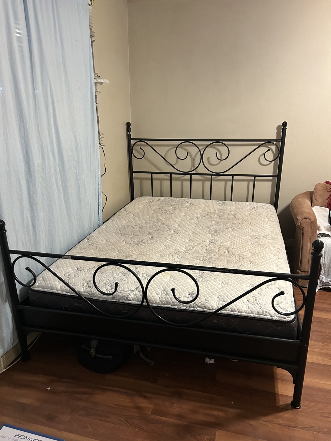 Black Metal Queen Bed Frame