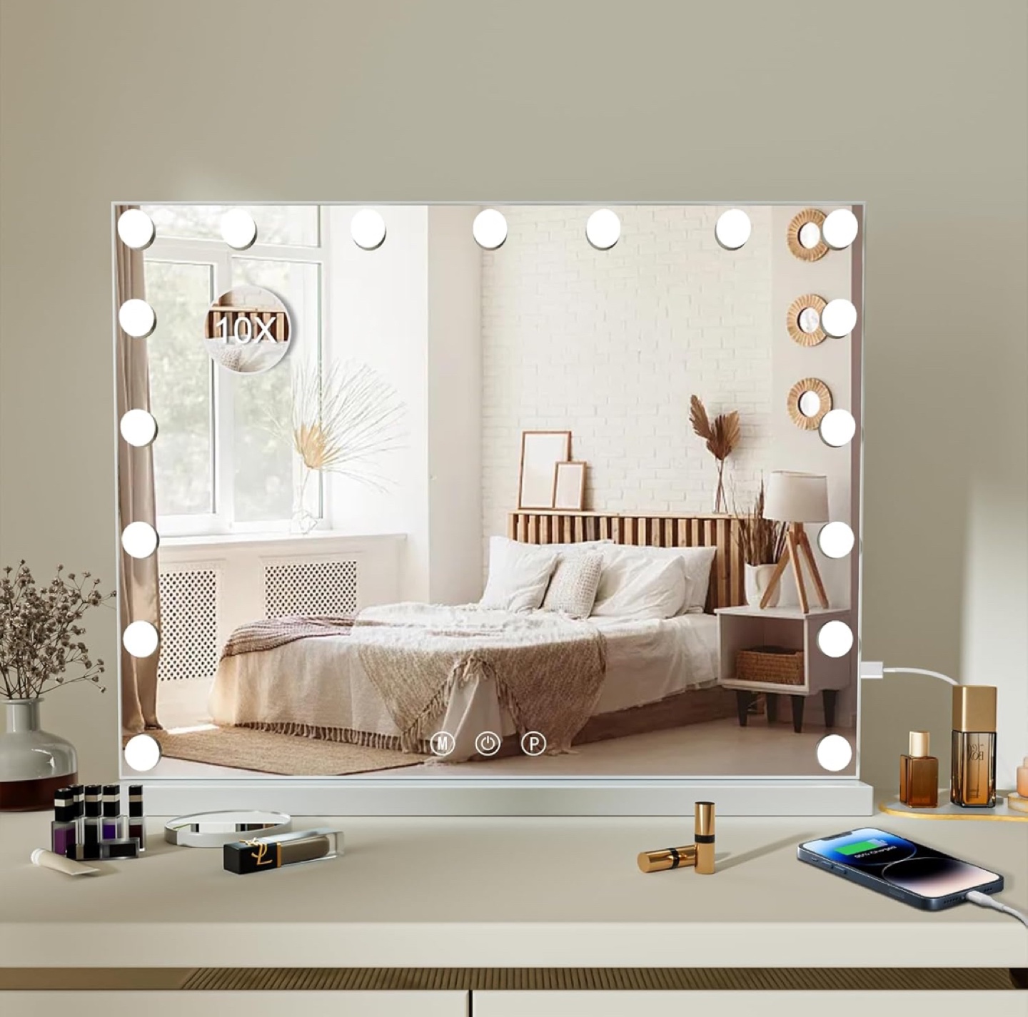 Hollywood Vanity Makeup Mirror with Lights - photo 2