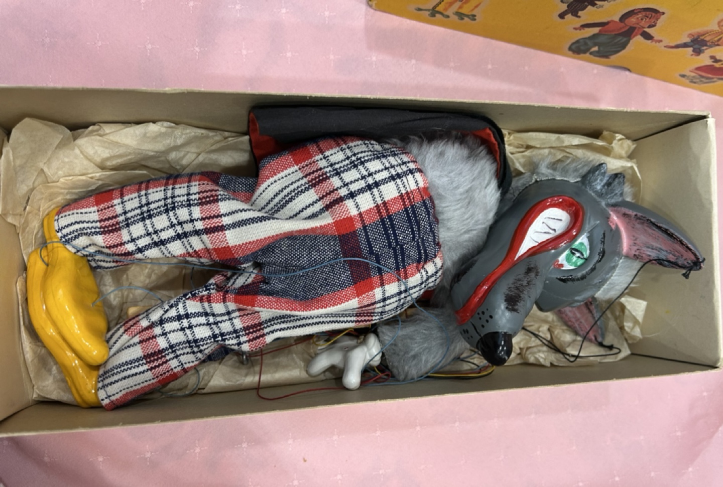 Vintage Pelham Puppet Big Bad Wolf  with View-Master Reel - photo 2