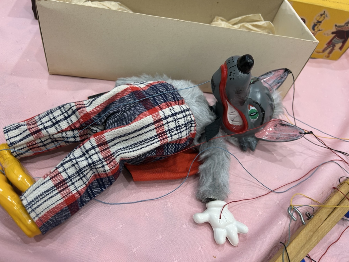 Vintage Pelham Puppet Big Bad Wolf  with View-Master Reel - photo 4