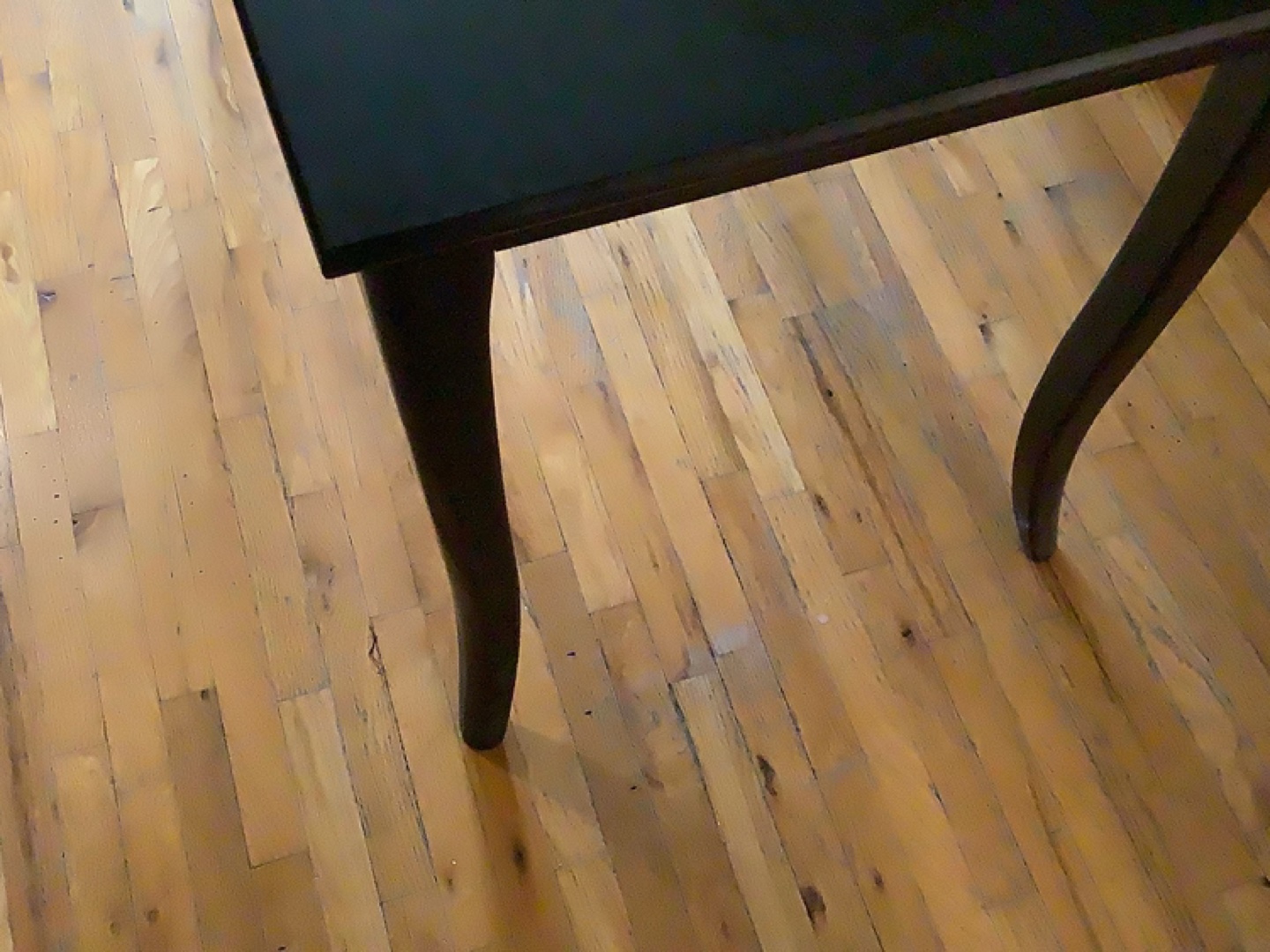 Black Desk with Drawer & Small black cabinet - photo 3