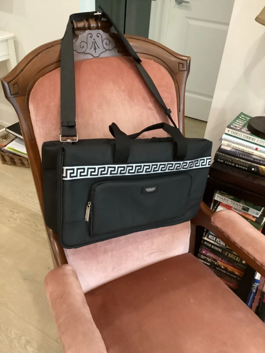 Versace Black and White Travel Bag thumbnail