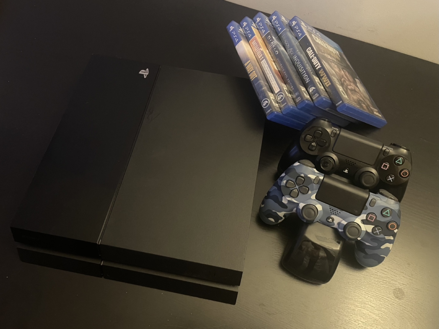 PS4 Bundle with 5 Games & 2 Controllers