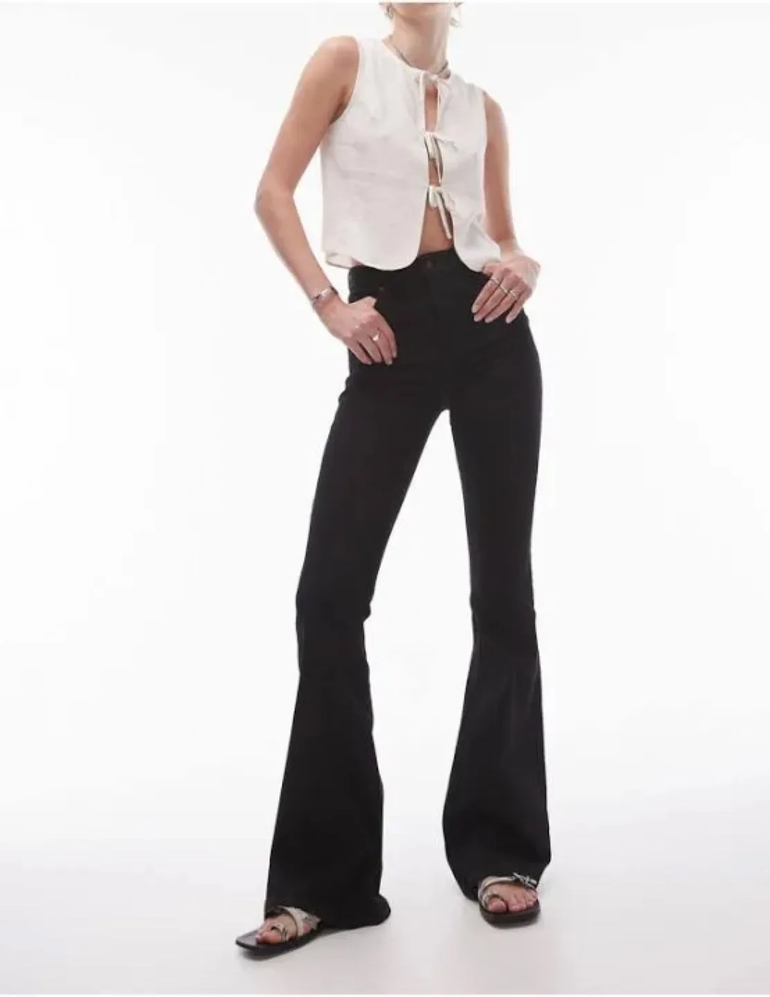 Topshop Jamie Flare Jeans thumbnail