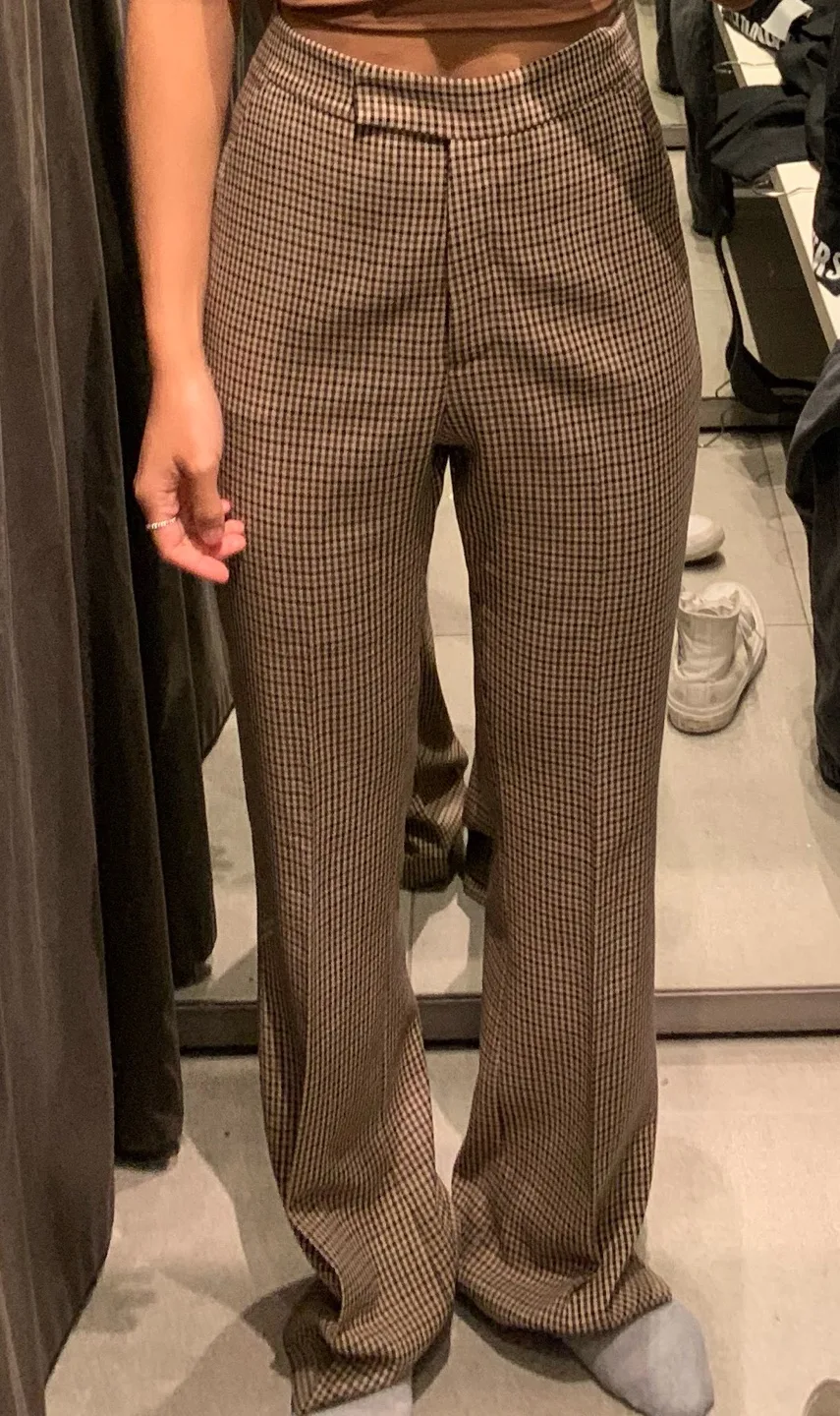 Zara Plaid Trousers thumbnail