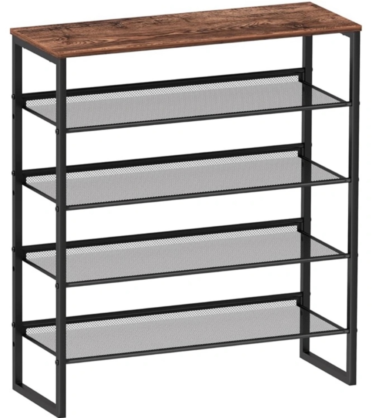 5-Tier Shoe Rack with Wood Top - photo 4