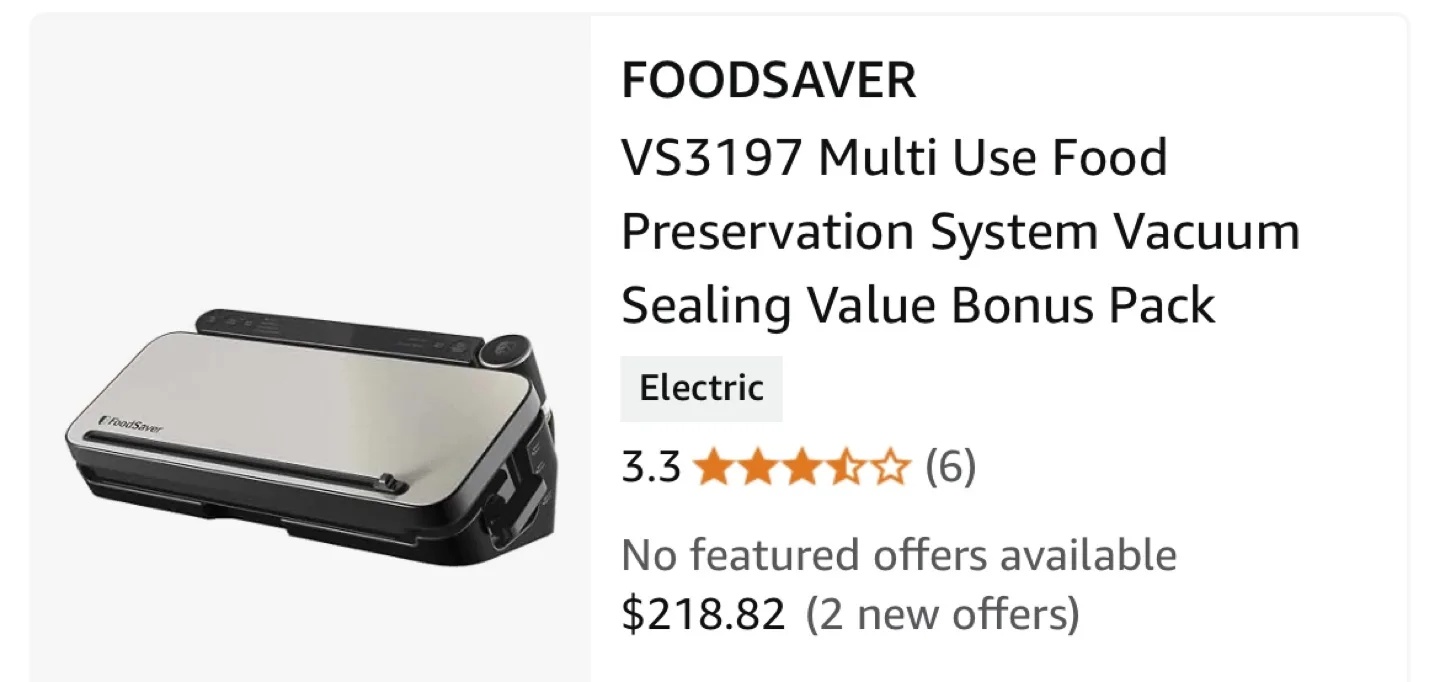 Brand New FoodSaver Vacuum Sealer With Bags image indicator(7)