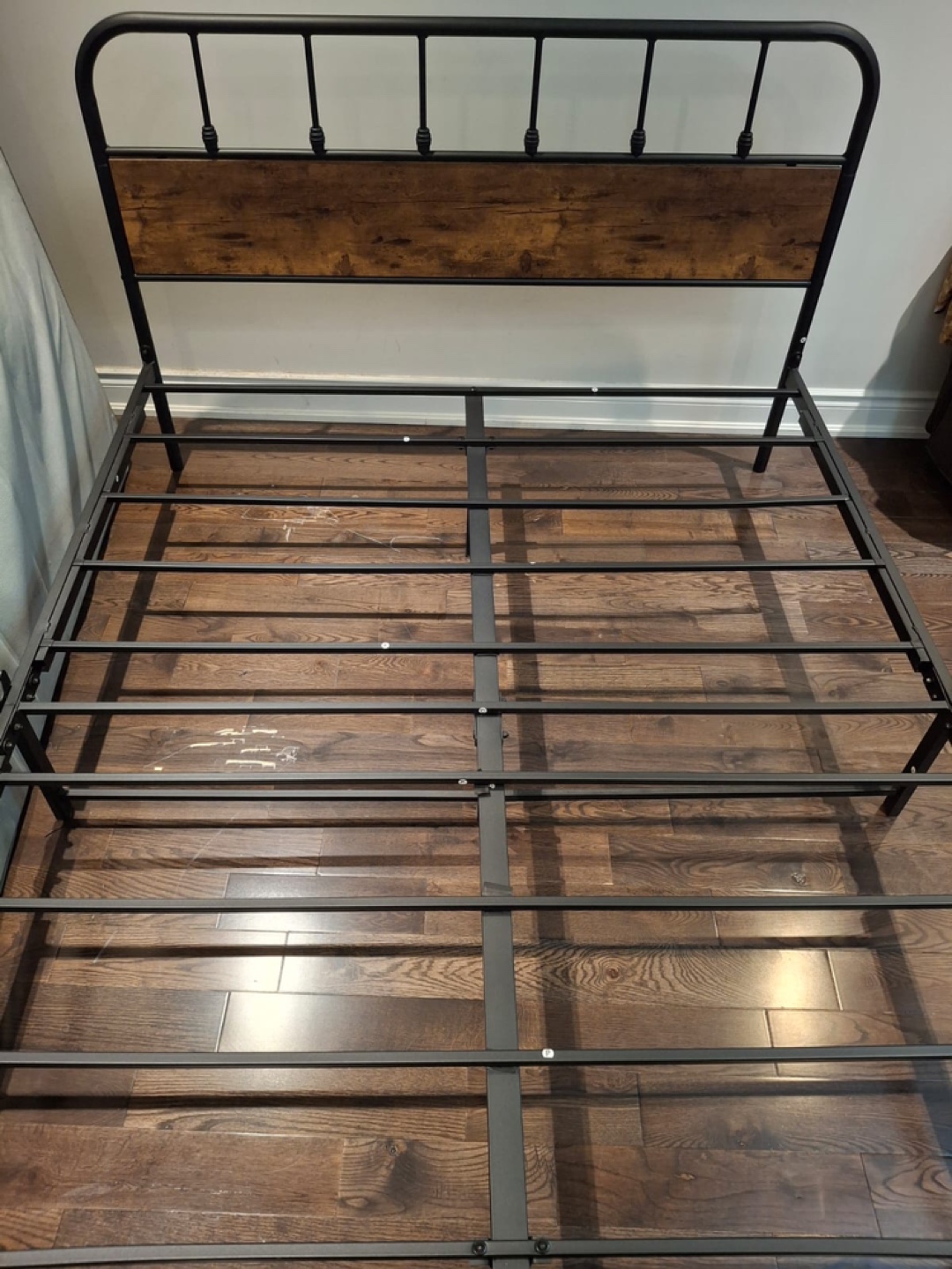 Queen Bed Frame with wooden headboard
