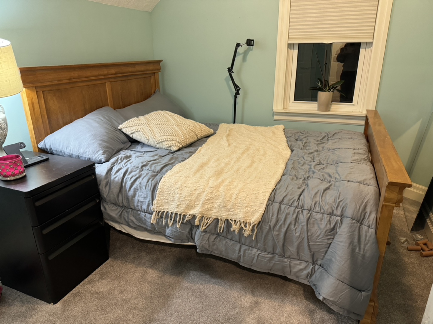 Double Bed Frame and mattress