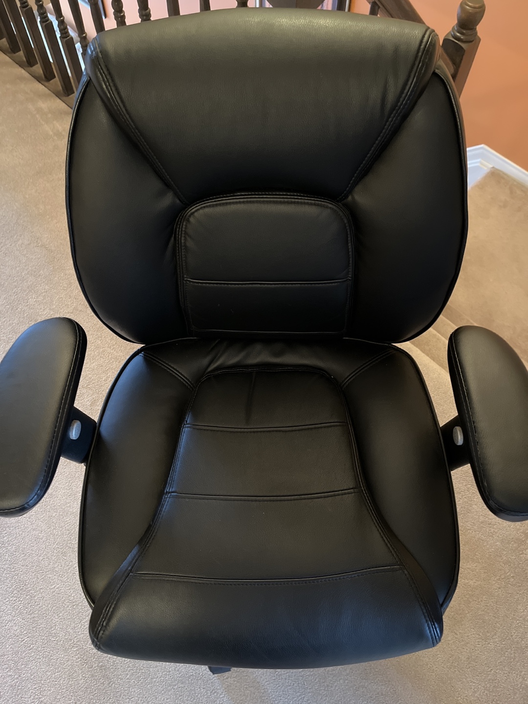 Black Office Chair with Adjustable Height and Tilt - photo 4