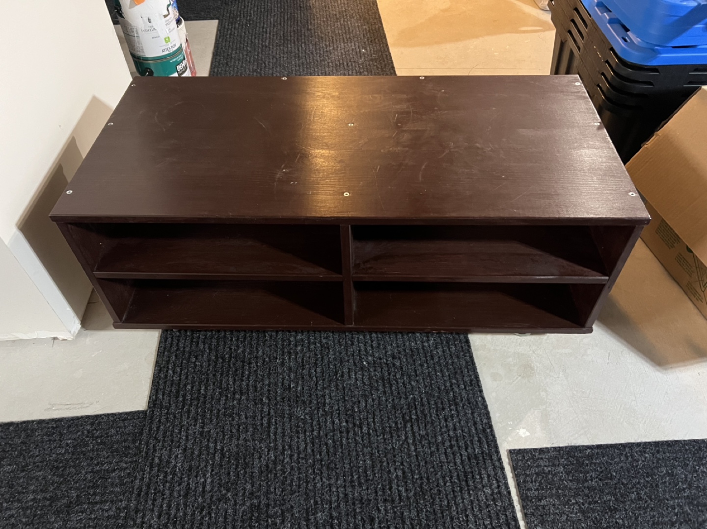 Wooden Storage Shelf with Wheels - photo 2