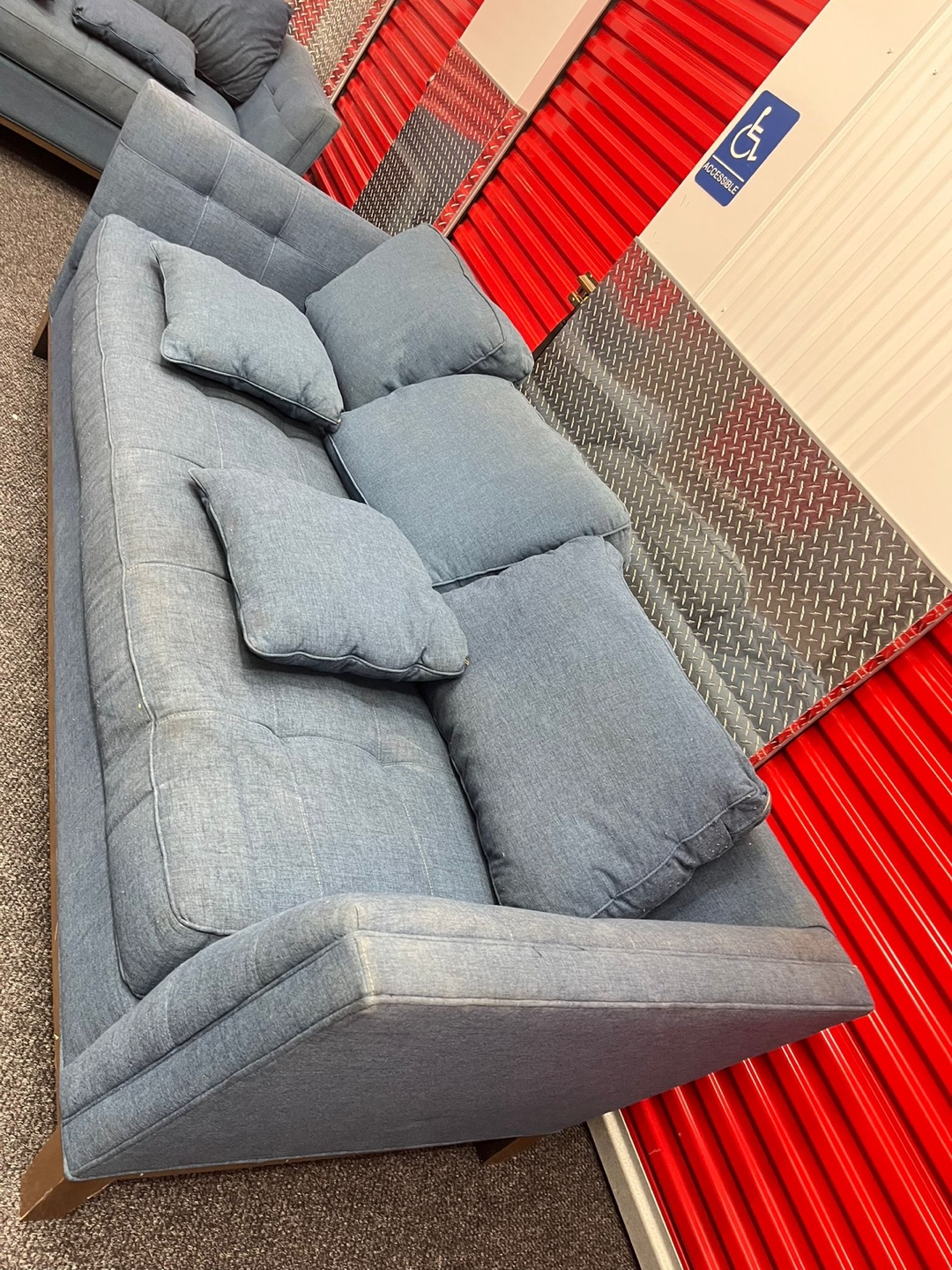 Blue Sofa Set - photo 4