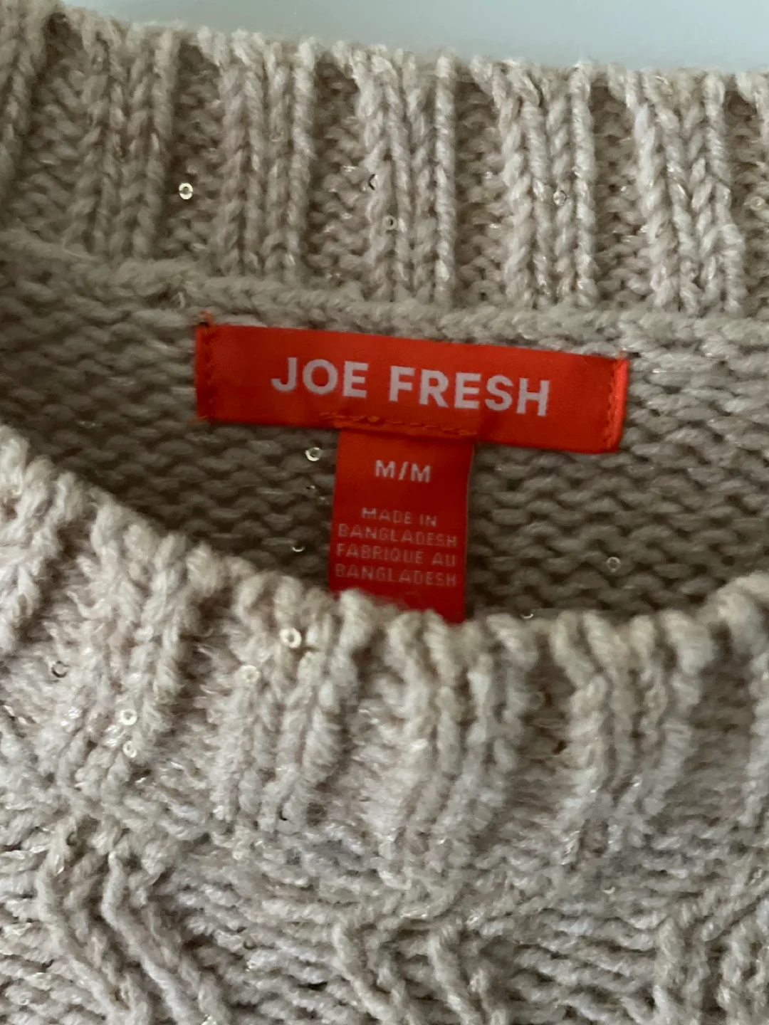 Joe Fresh Knit Sweater size m like new image indicator(3)