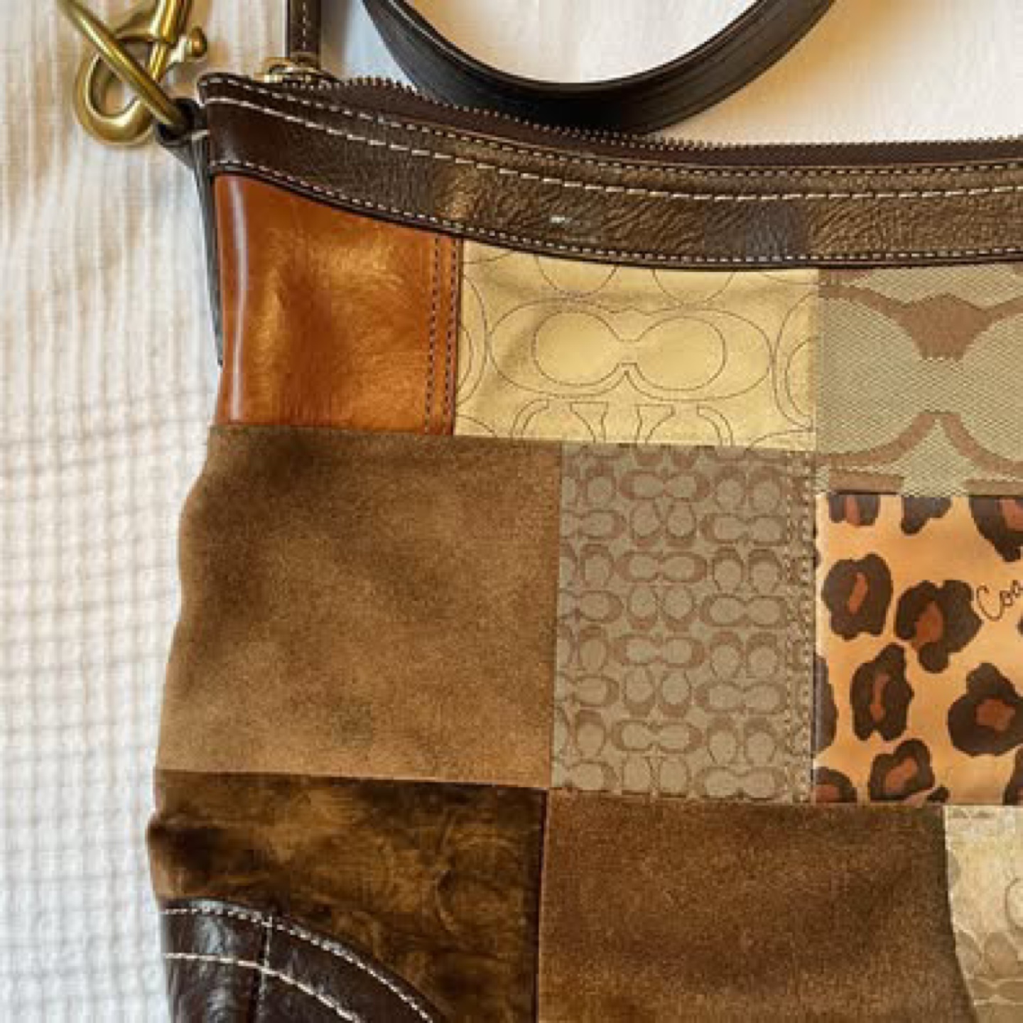Vintage Coach Patchwork Shoulder Bag - photo 4