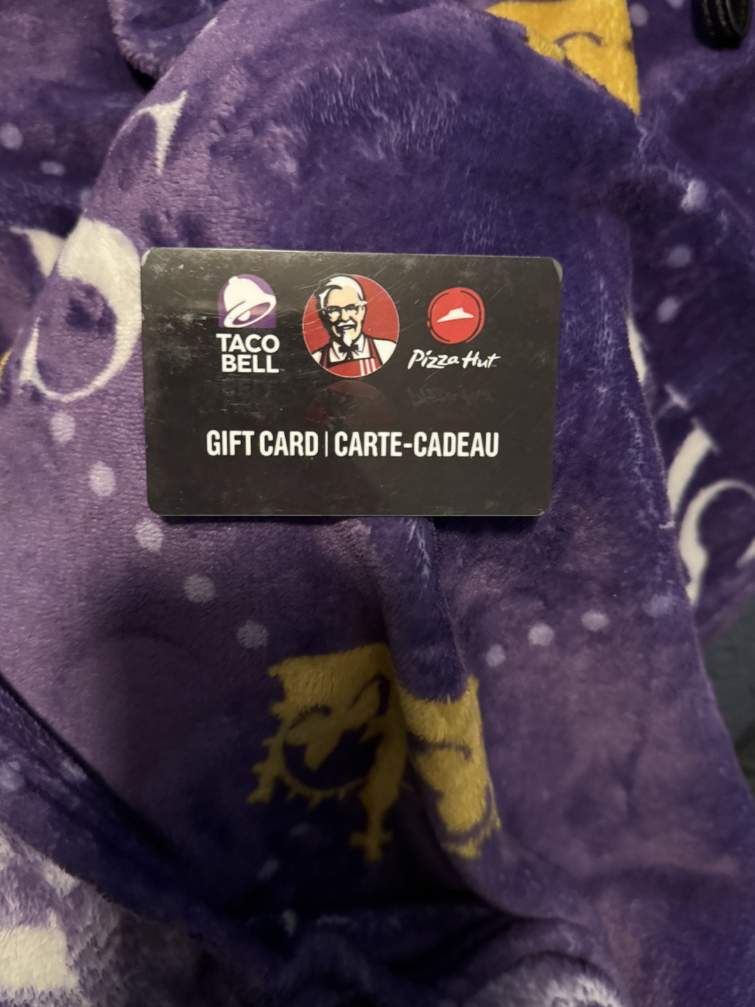 $25 Taco Bell, Pizza Hut, and KFC Gift Card