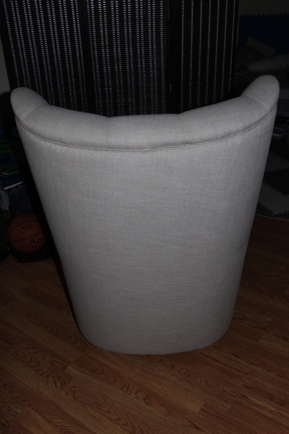 Gray Swivel Rocking Chair w/ Button Tufting - Great Condition - photo 2