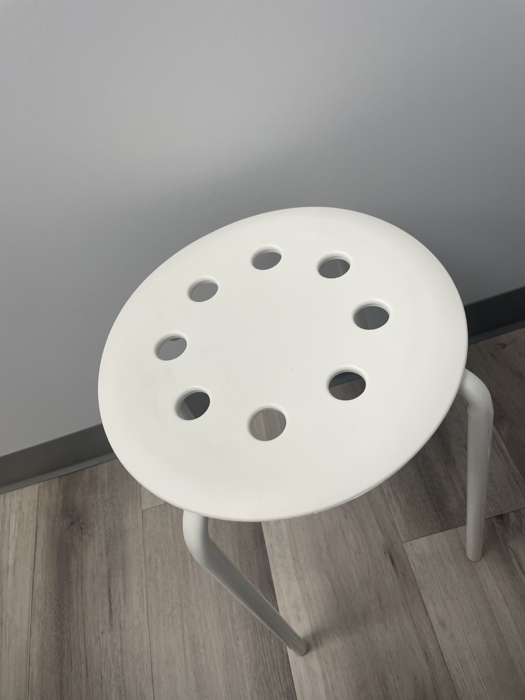 White Plastic Stool