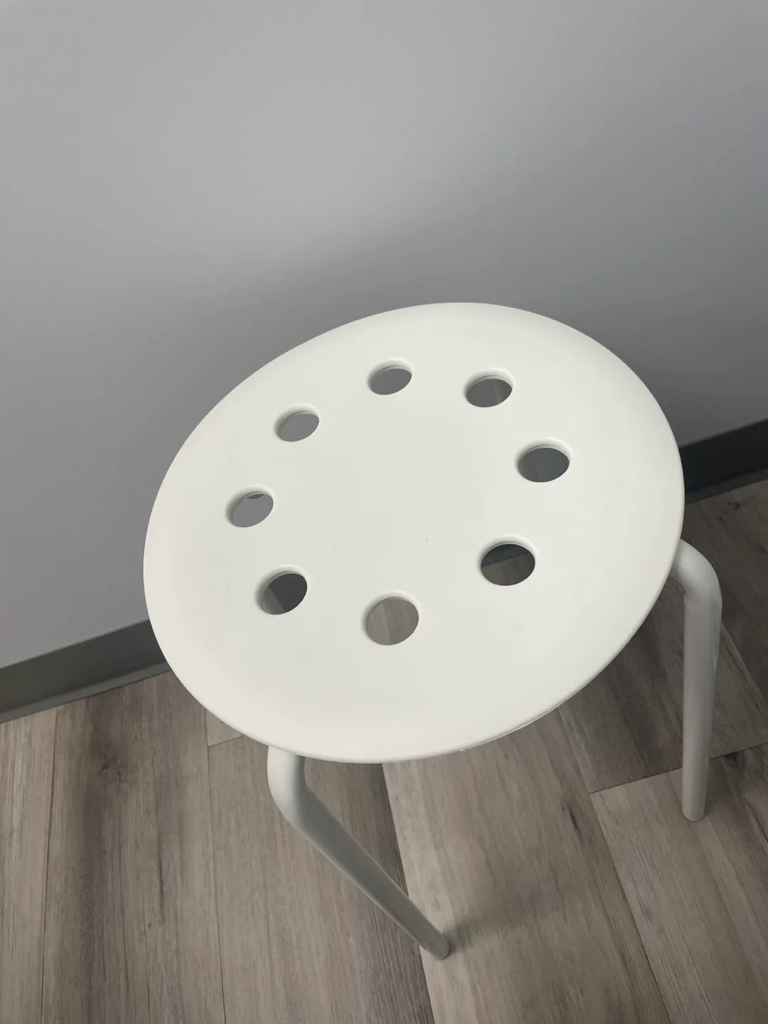 White Plastic Stool thumbnail