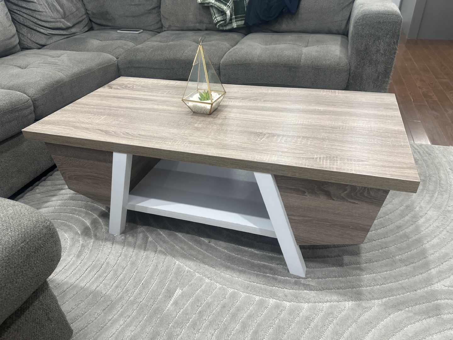 Modern End Table with Shelf - photo 4