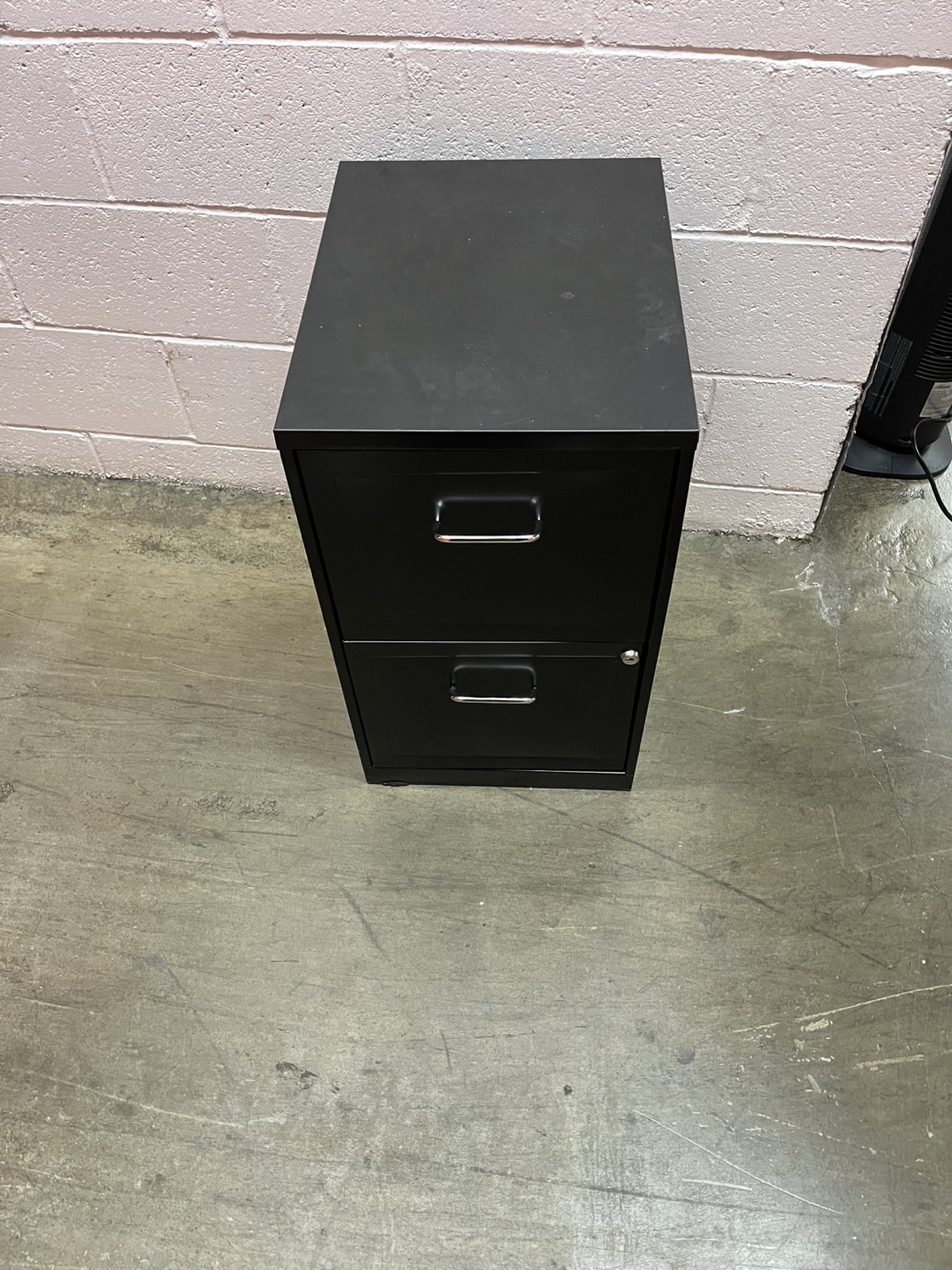 Black Metal 2 Drawer File Cabinet - photo 3