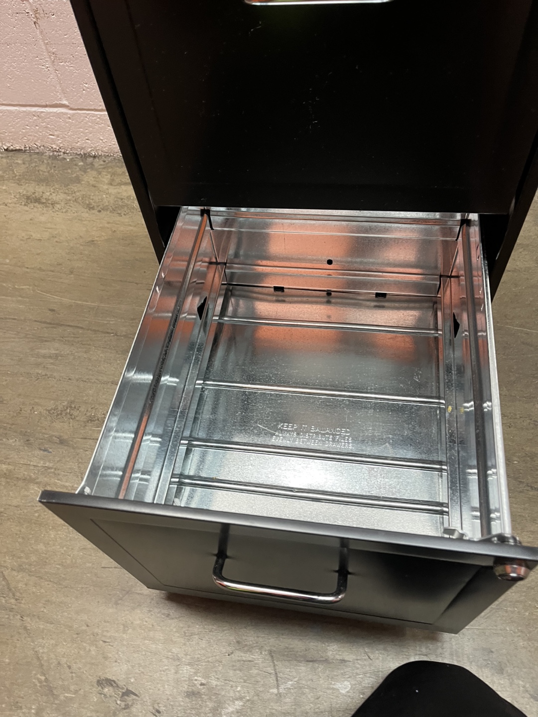 Black Metal 2 Drawer File Cabinet - photo 5