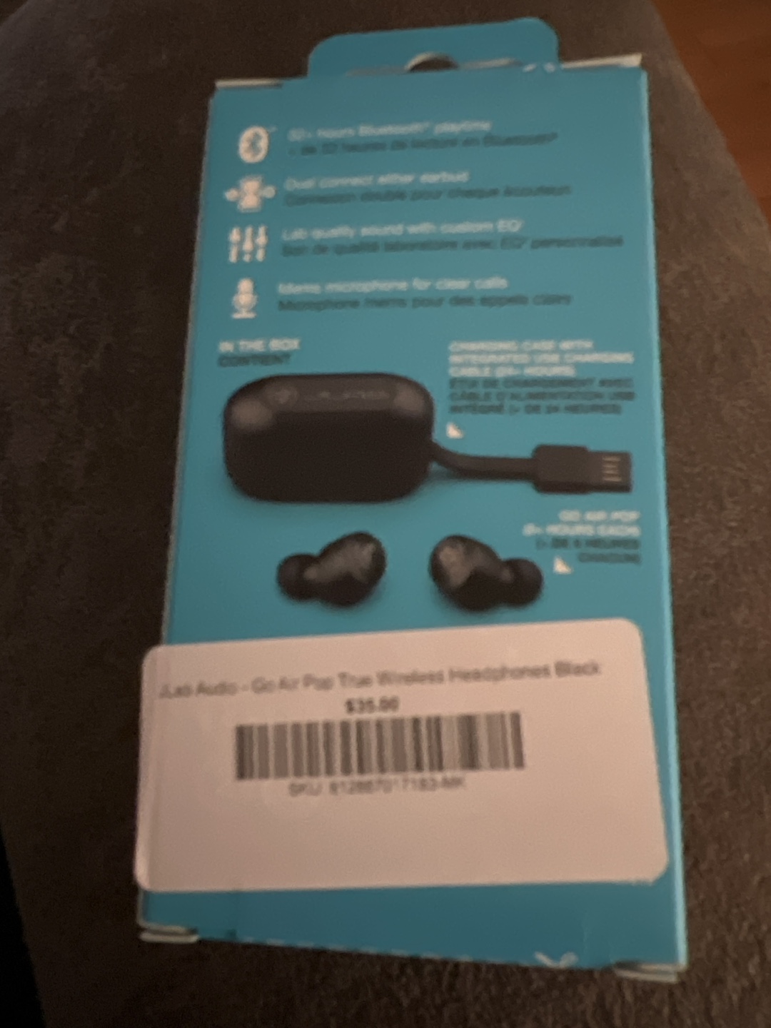 JLab Go Air Pop True Wireless Headphones Black - photo 2