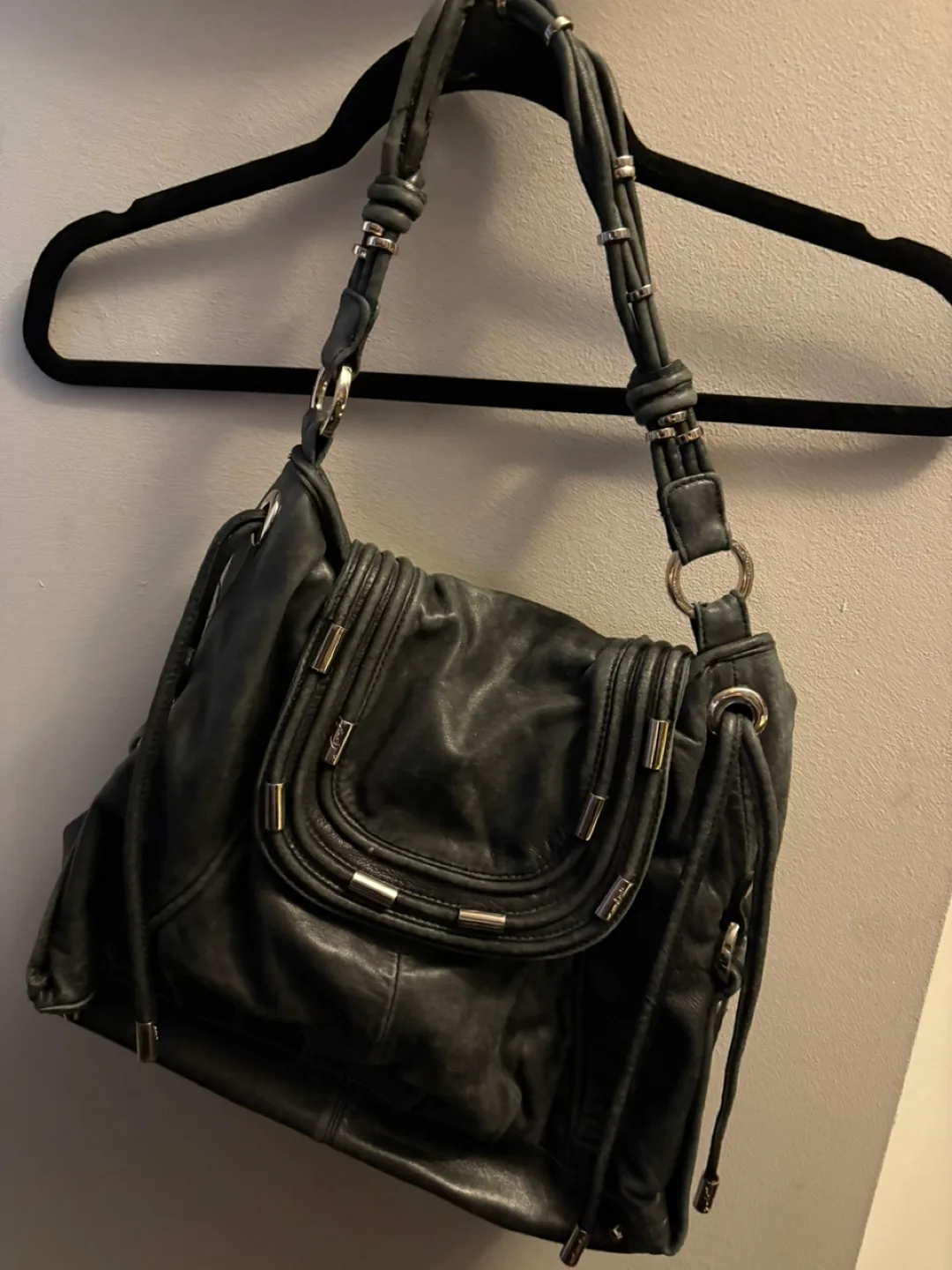 Junior Drake Leather Shoulder Bag