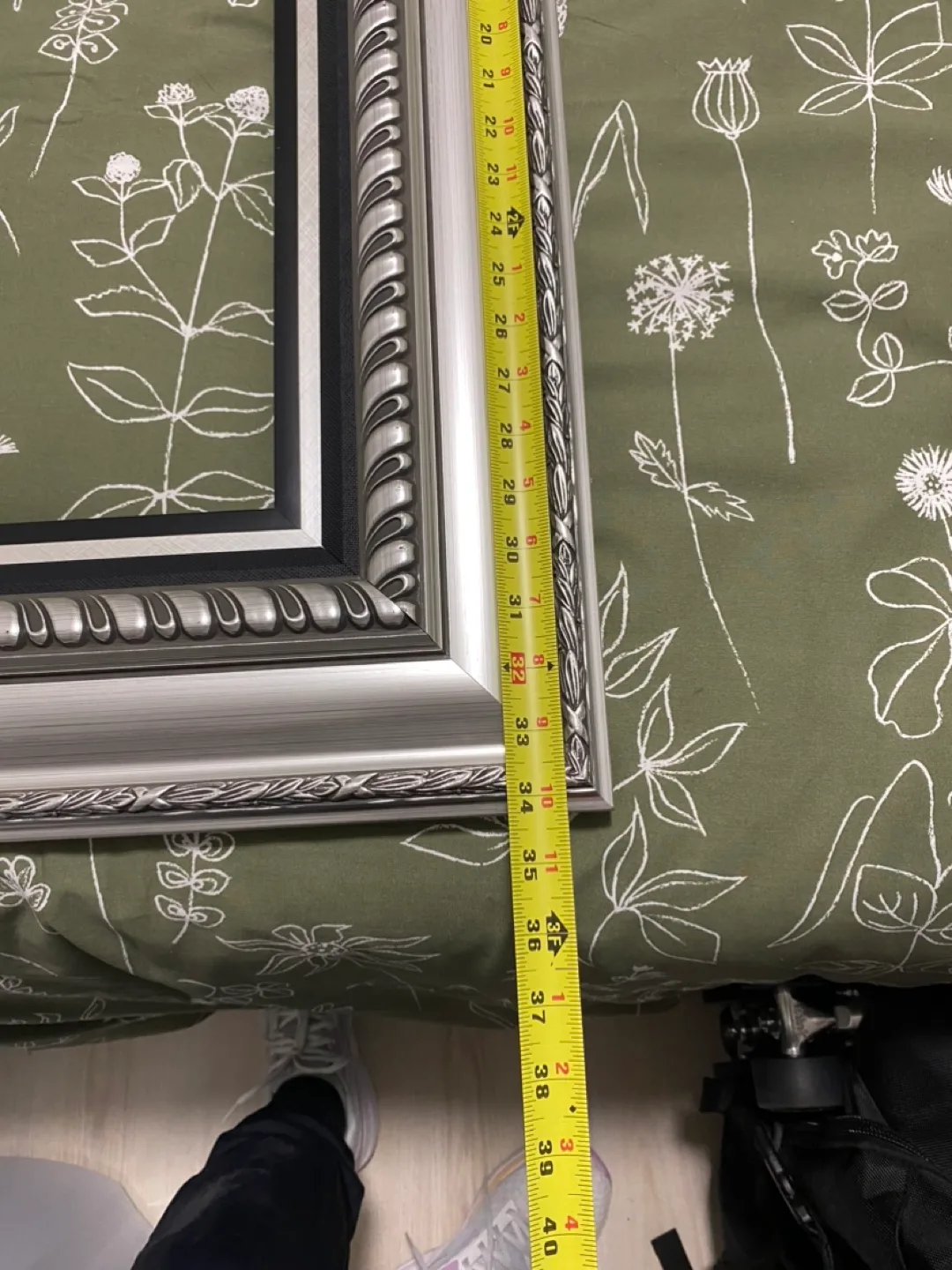 Large Ornate Silver Picture Frame image indicator(2)