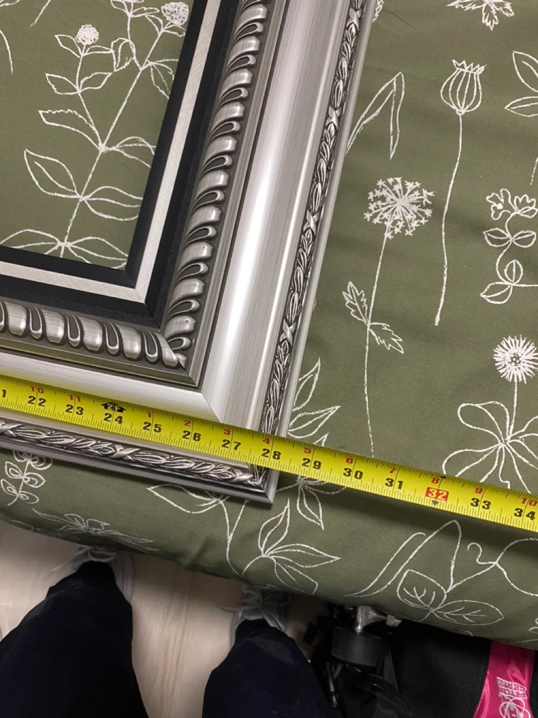 Large Ornate Silver Picture Frame image indicator(3)