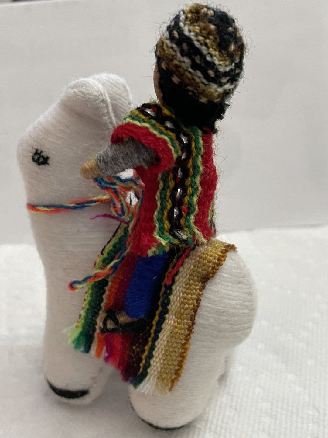 Peruvian Llama and Person Figurine - photo 3