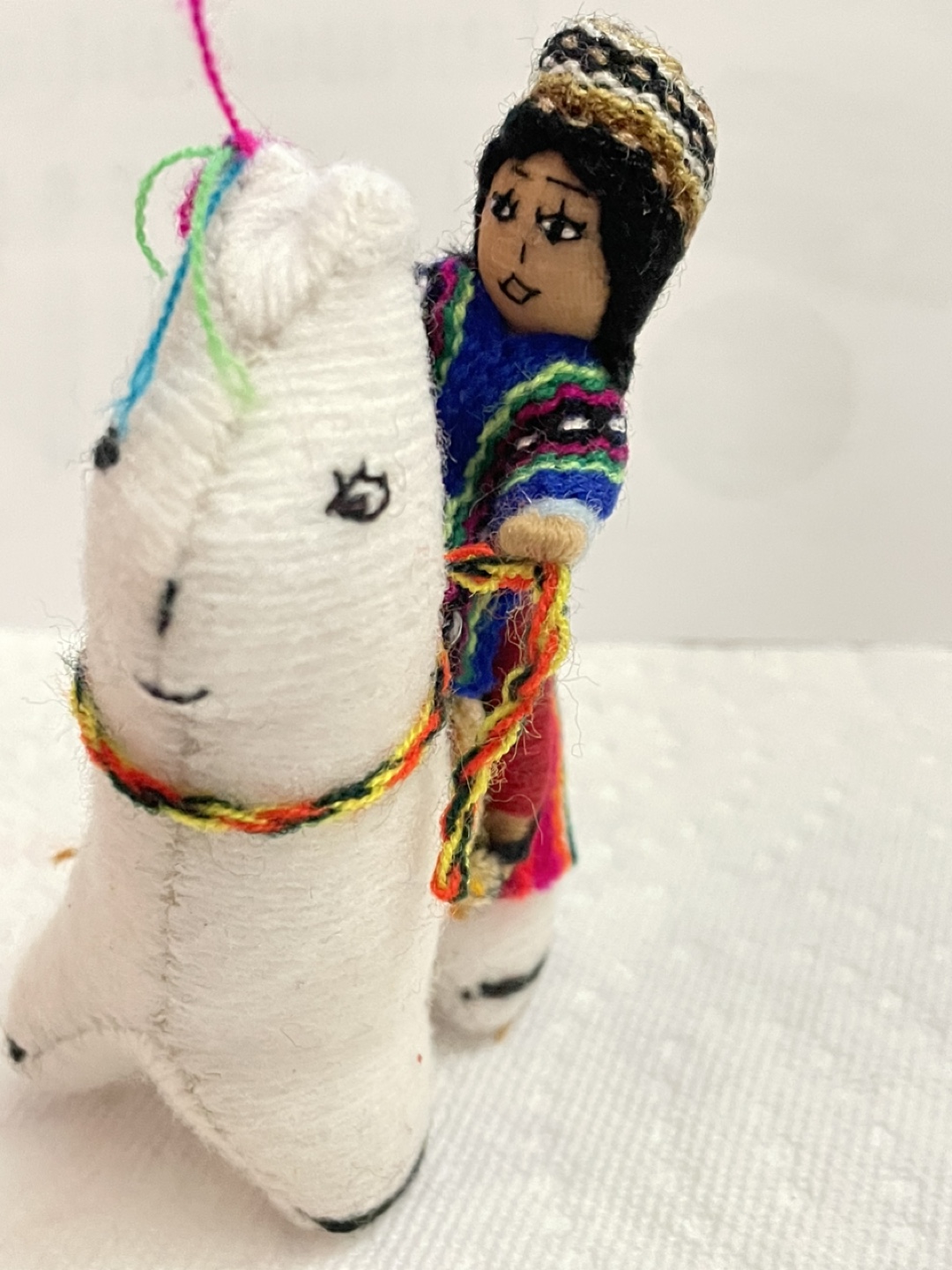 Peruvian Llama and Person Figurine - photo 2