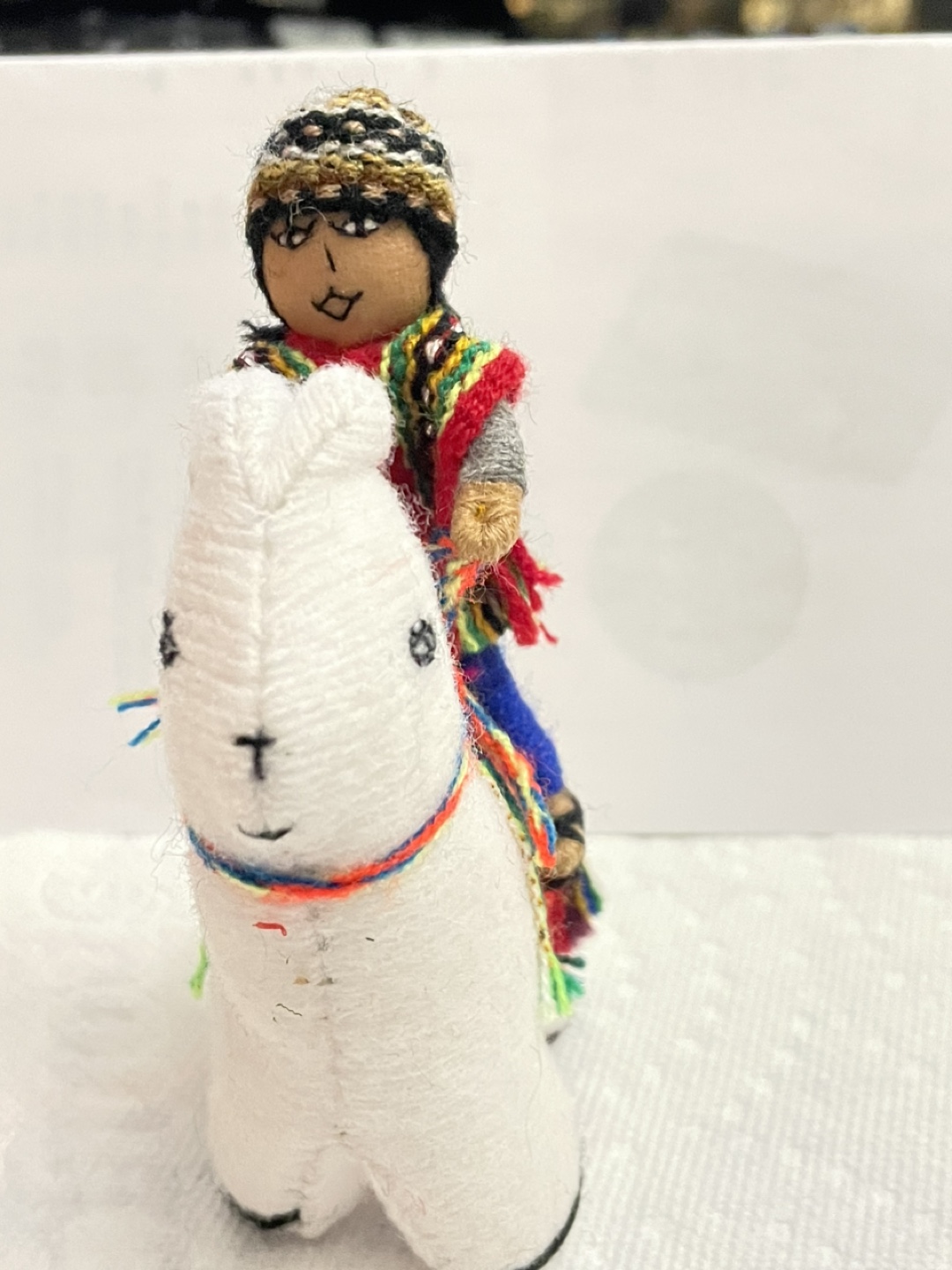 Peruvian Llama and Person Figurine - photo 5