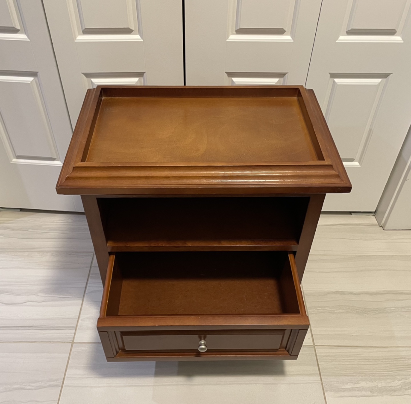 Nightstand with Drawer and Shelf - photo 4