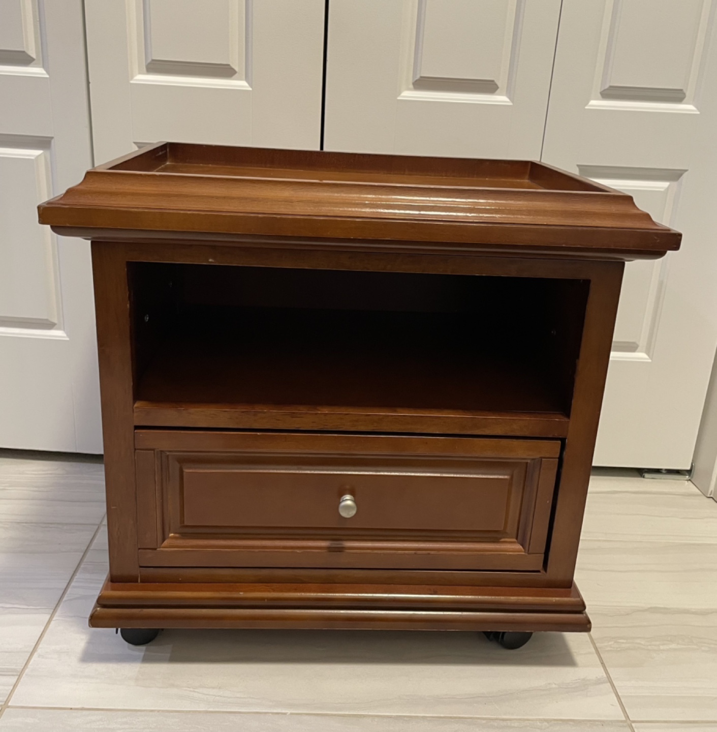 Nightstand with Drawer and Shelf - photo 3
