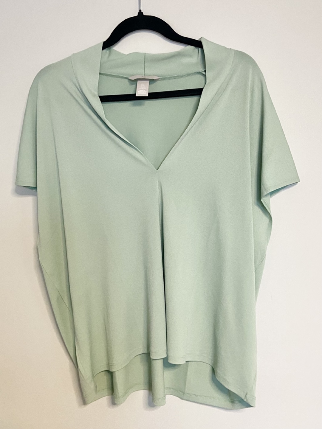 Brand new H&M Green V-Neck Short Sleeve Top