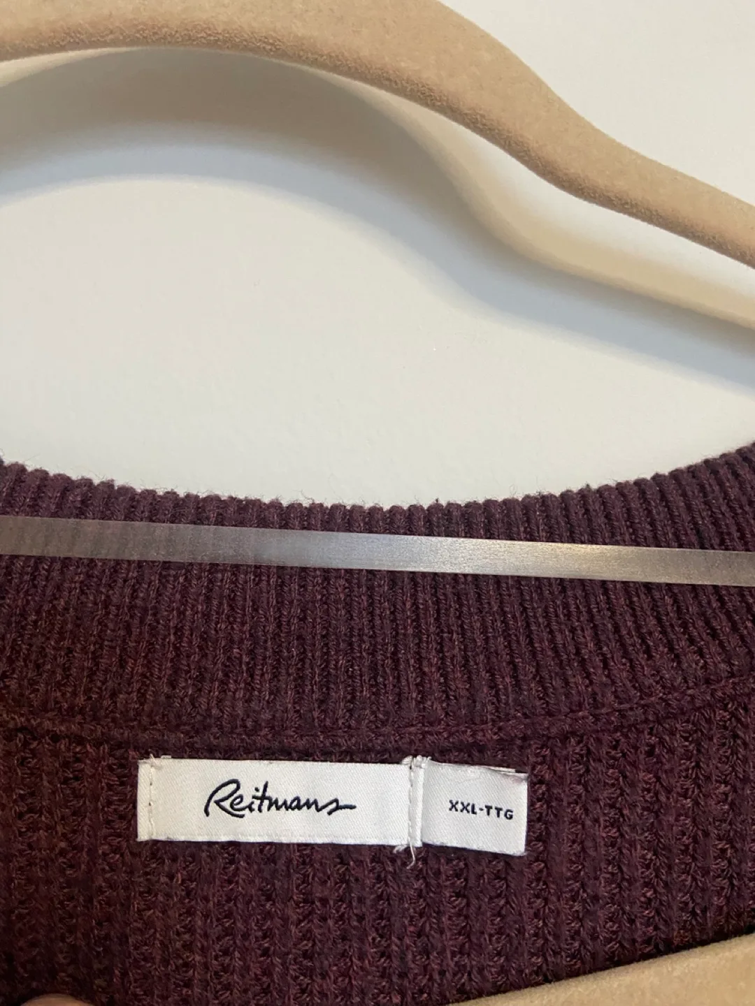 Reitmans Burgundy V-Neck Sweater image indicator(2)